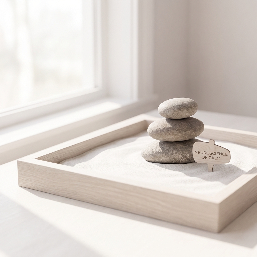 Morning Stillness morning stillness - Image 2: a calm, minimal scene with soft neutral tones representing mindfulness.