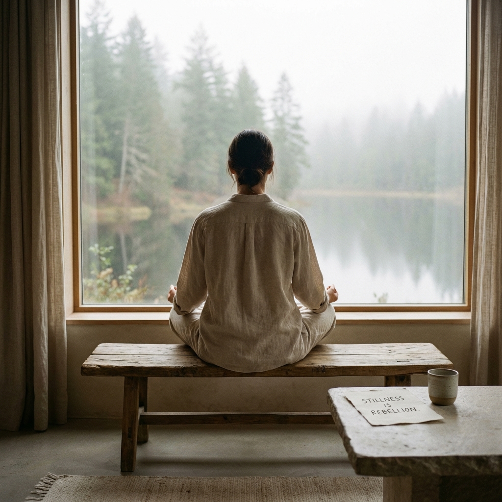 Rest as Resistance: Reclaiming Stillness in an Always-On Economy - rest as resistance - Image 2: A high-quality, minimal, and aesthetic scene representing rest as resistance: reclaiming stillness in an always-on economy.