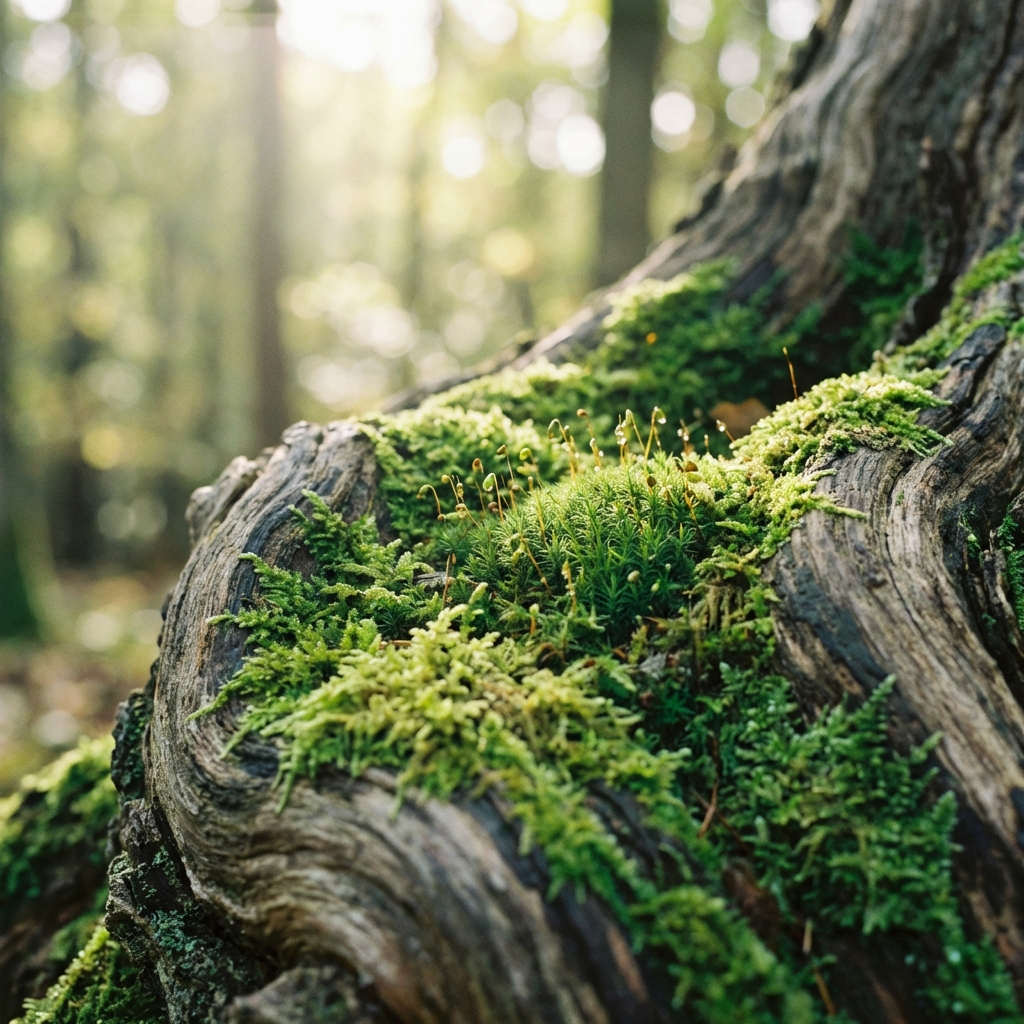 Forest Bathing - forest bathing benefits - Image 2: A high-quality, minimal, and aesthetic scene with soft neutral tones and natural elements, representing forest bathing.