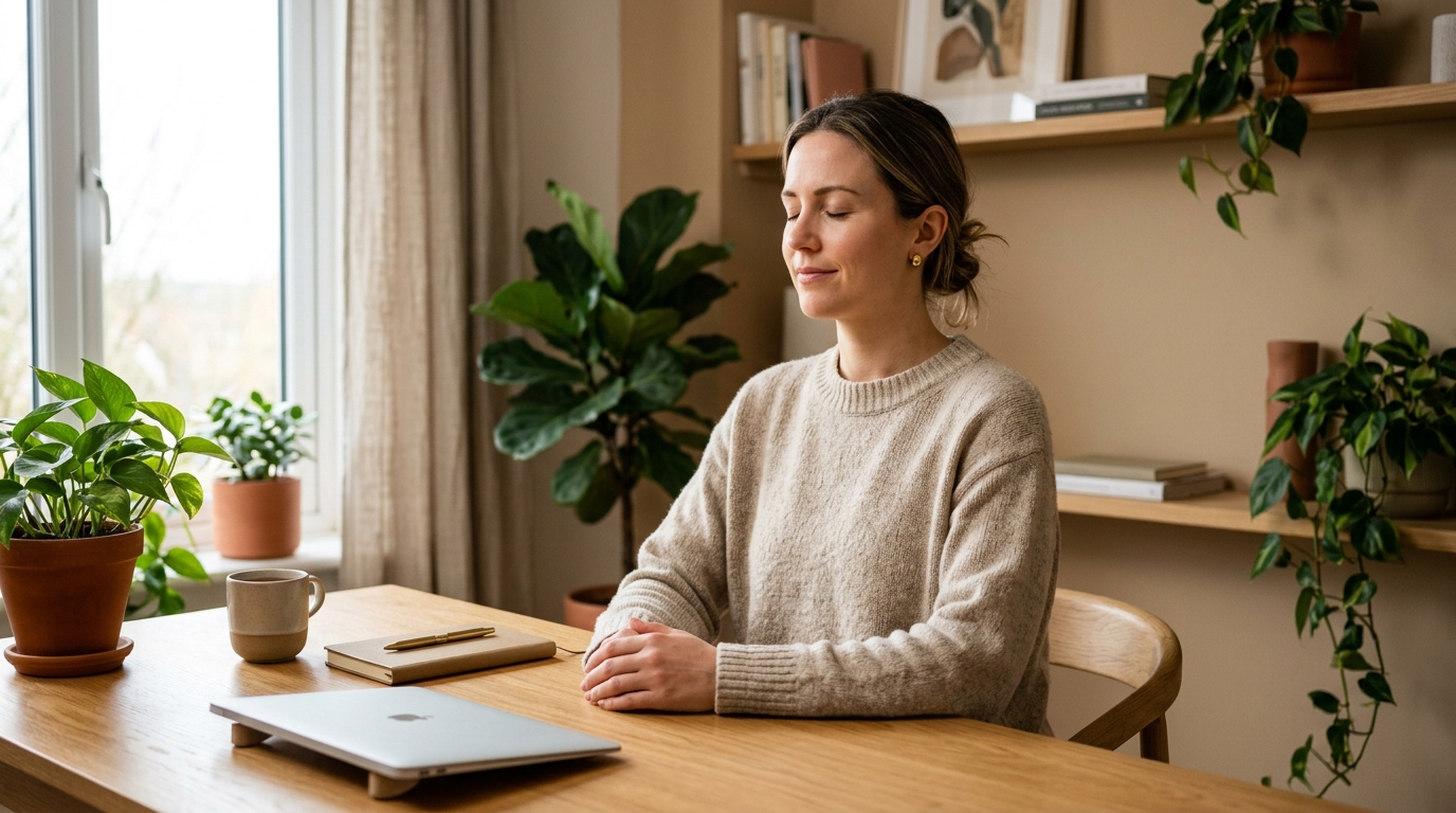 2-Minute Box Breathing Pause at Desk - StillWave